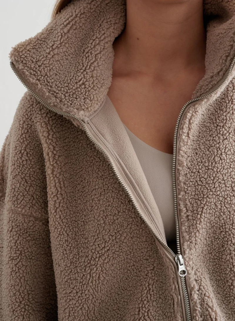 Dark Clay Pile Jacket