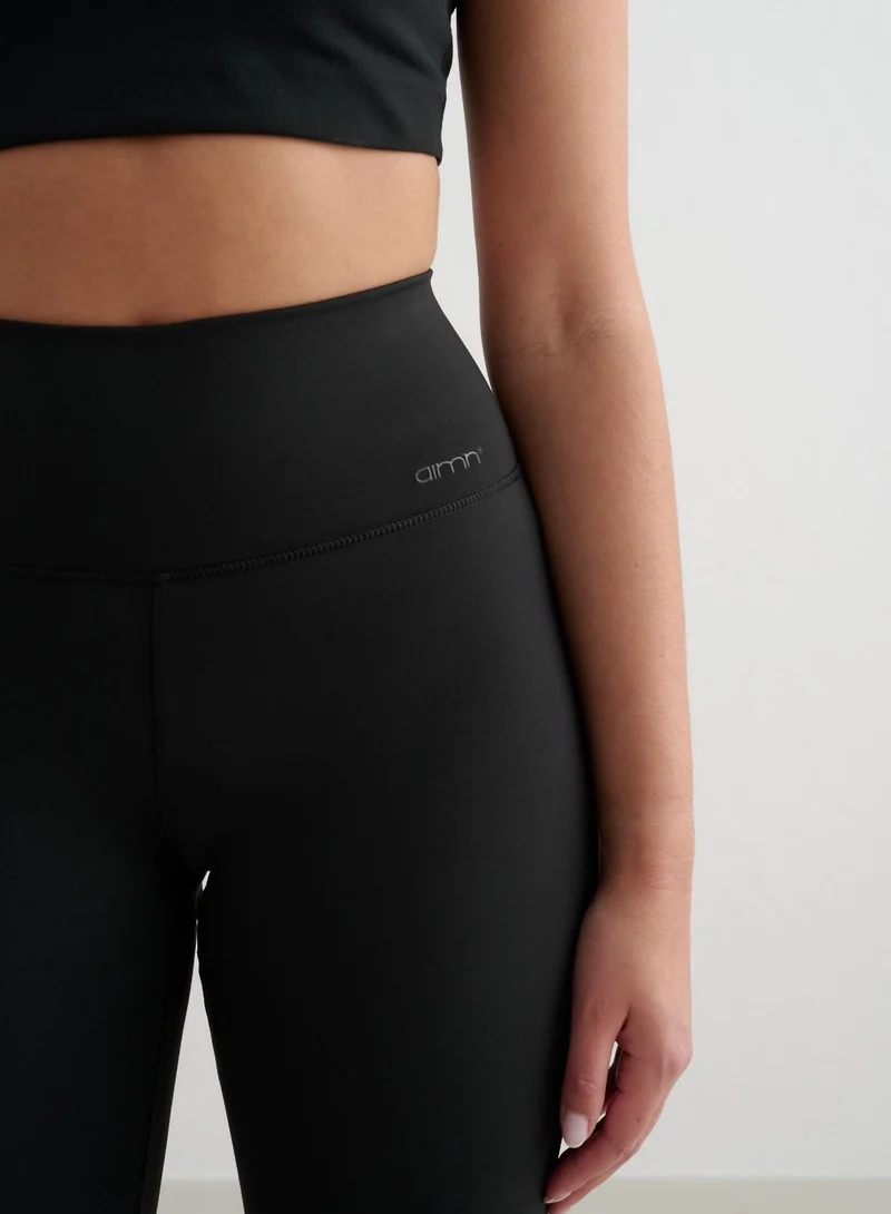 Black Warming Flare Tall Tights