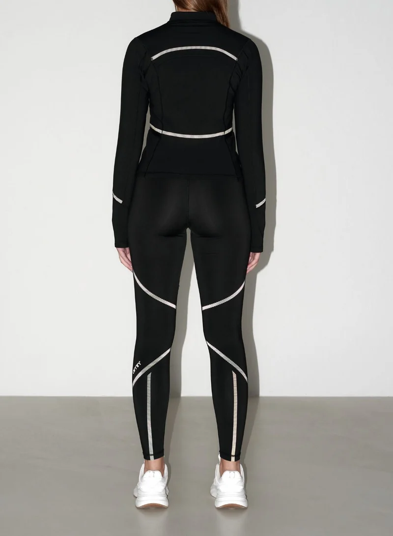 Black Reflective Warming Tights
