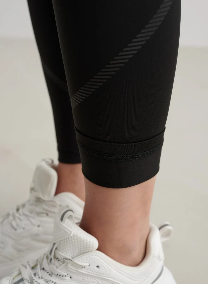 Black Reflective Warming Tights