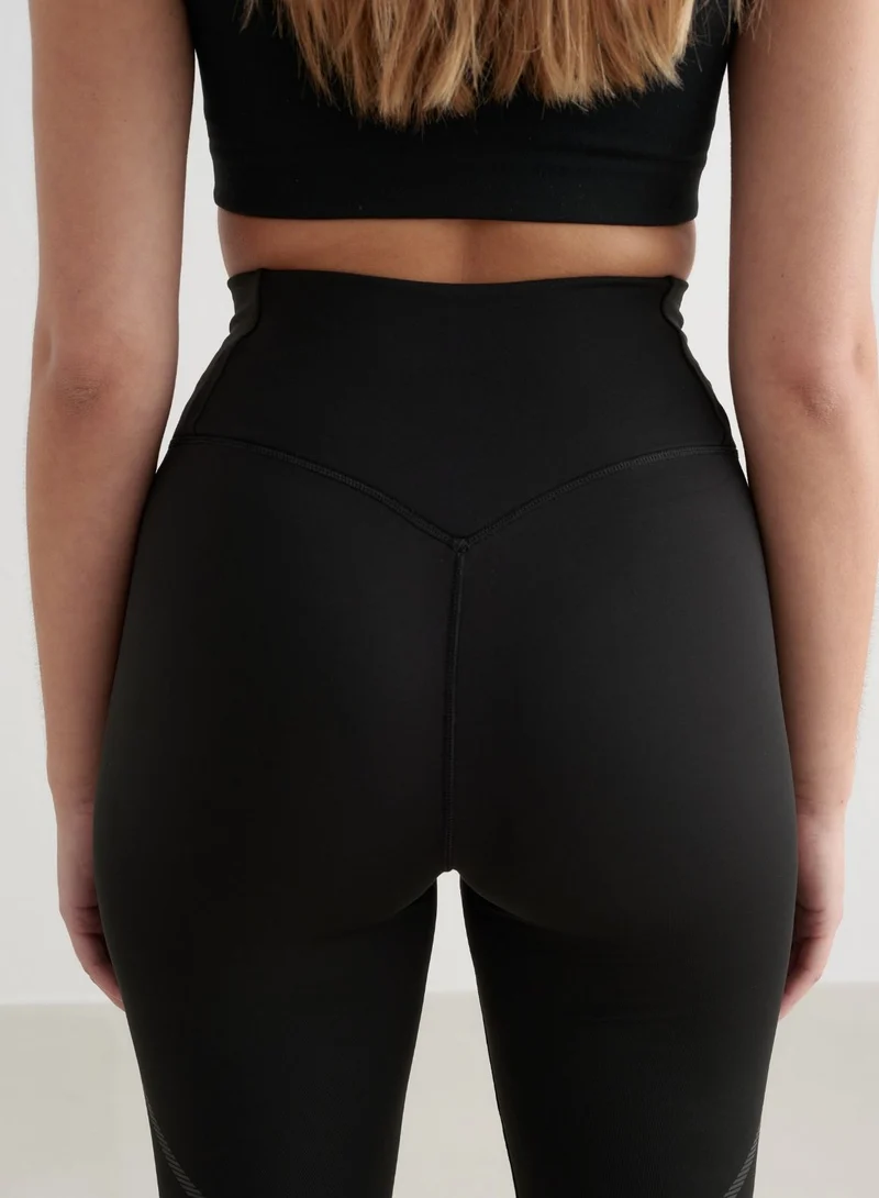 Black Reflective Warming Tights