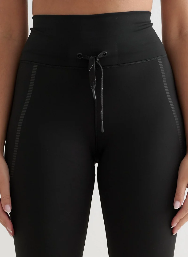 Black Reflective Warming Tights