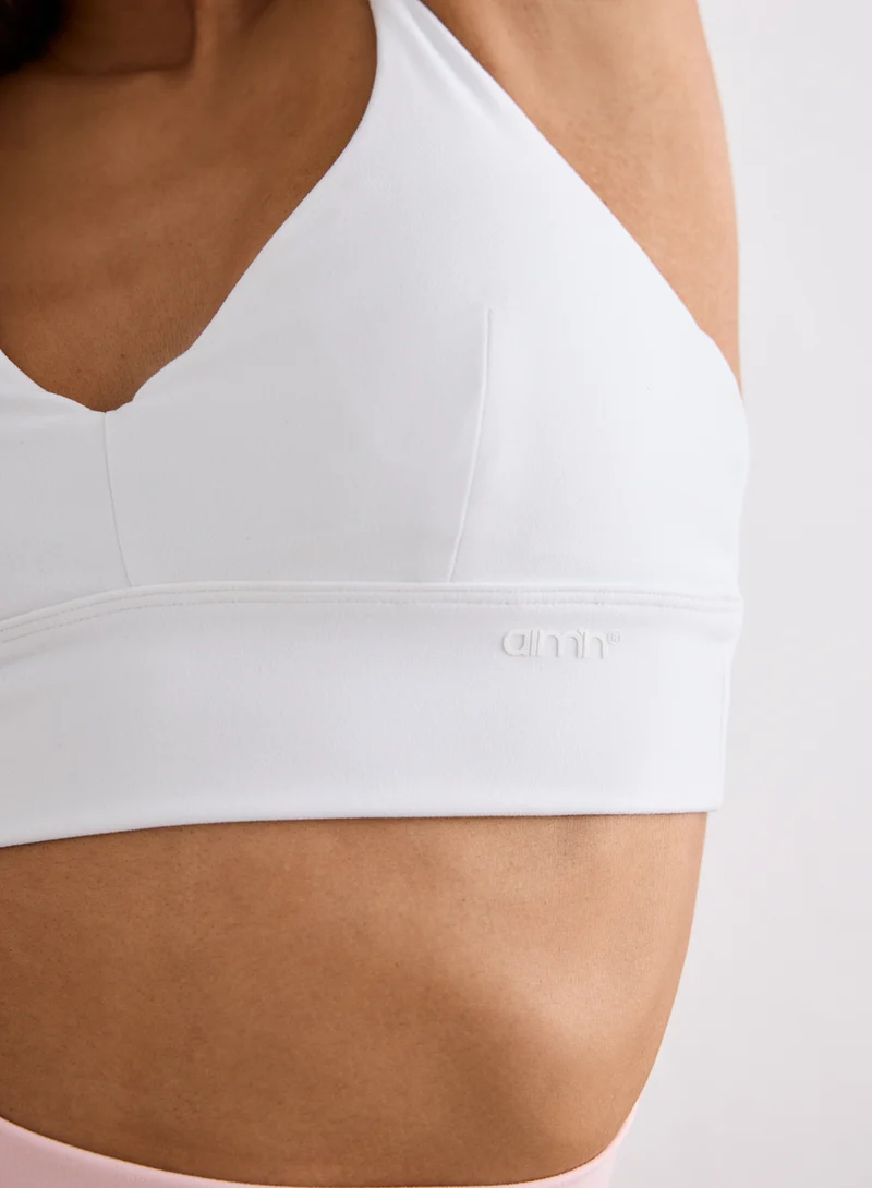 White Sense Strap Bra