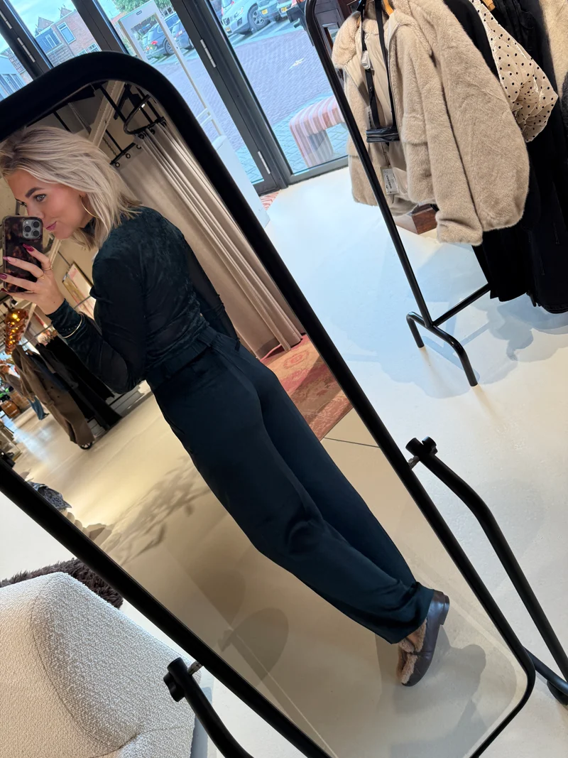 Jules creased satin pants
