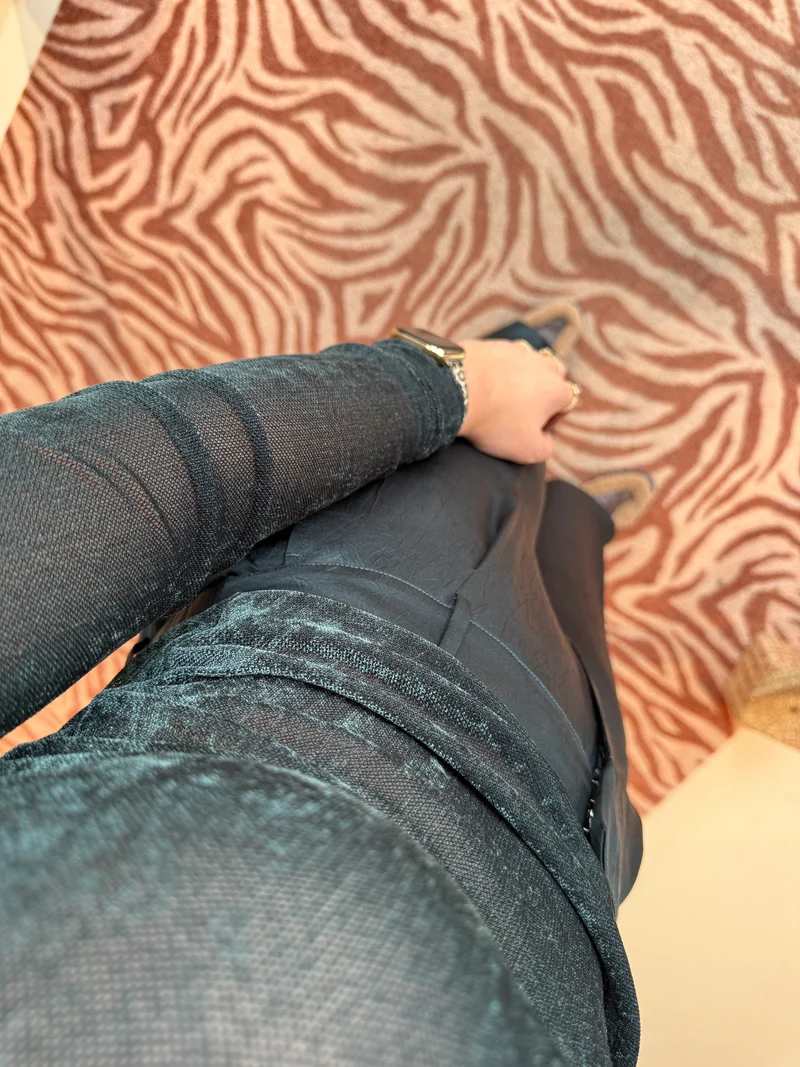 Jules creased satin pants