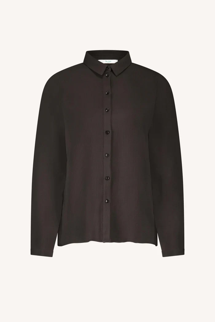Donna satin stripe blouse