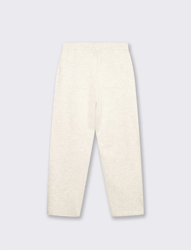 Pantaloni Jogger Baggy Straight Fit - Grigio chiaro mel.