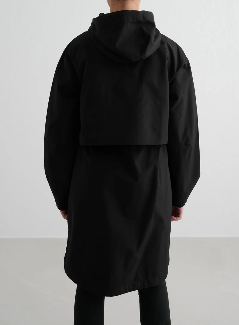Black Waterproof Parka