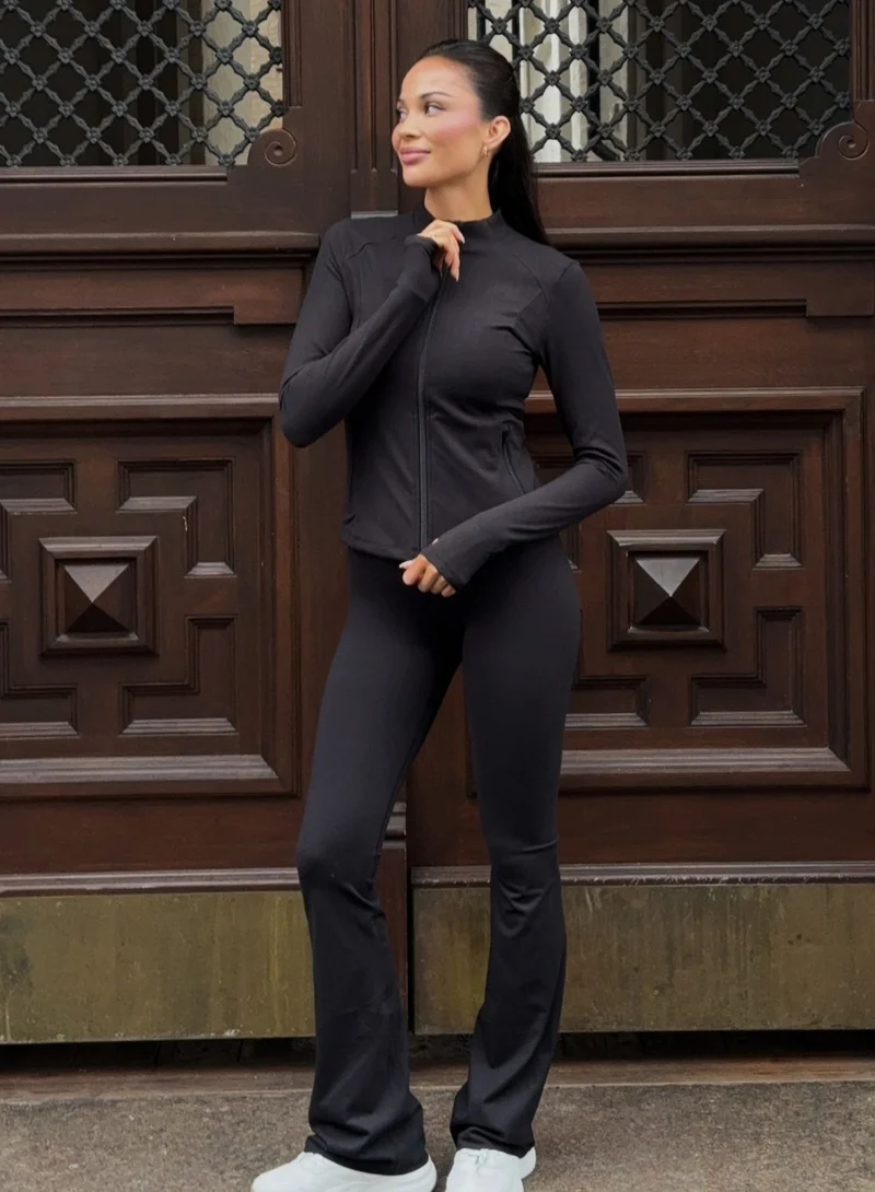 Black Sense Flare Tights