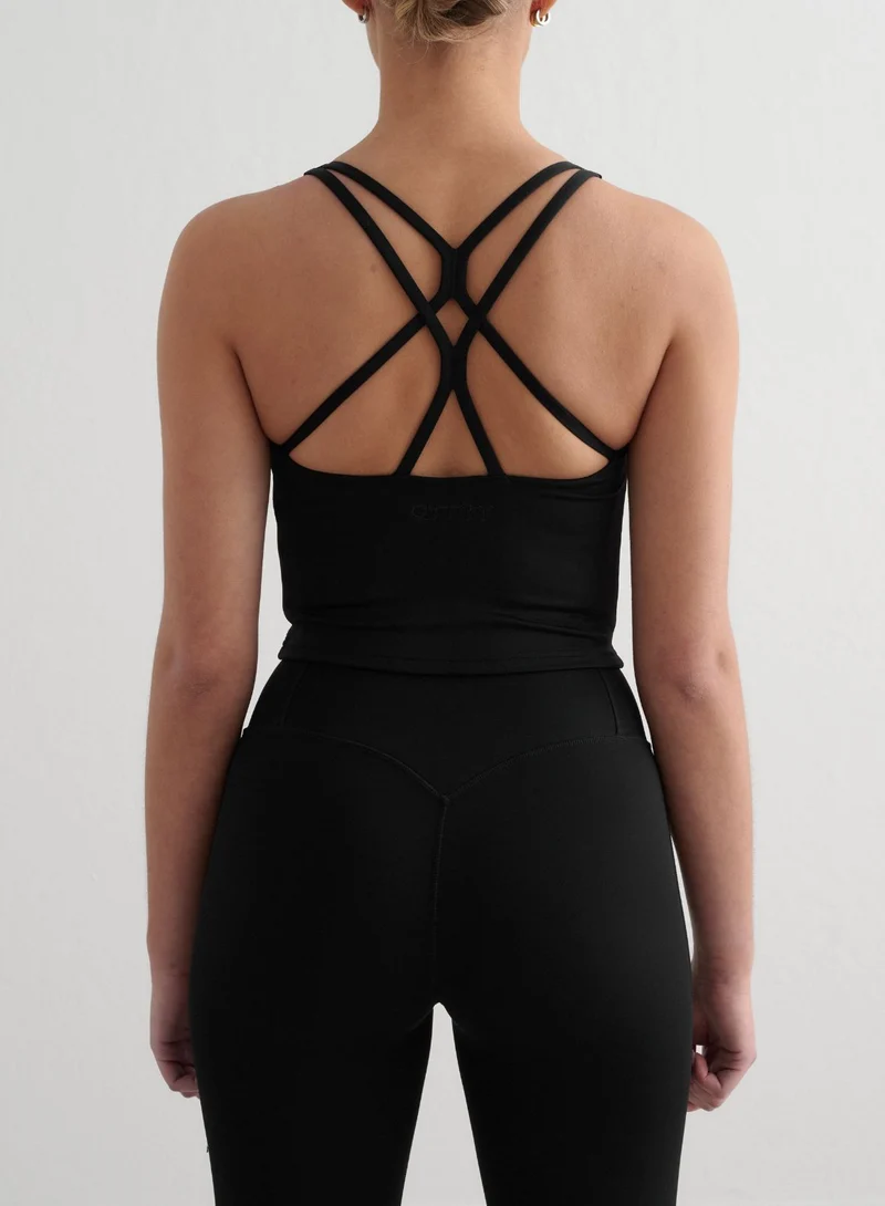 Black Sculpting Strappy Bralette