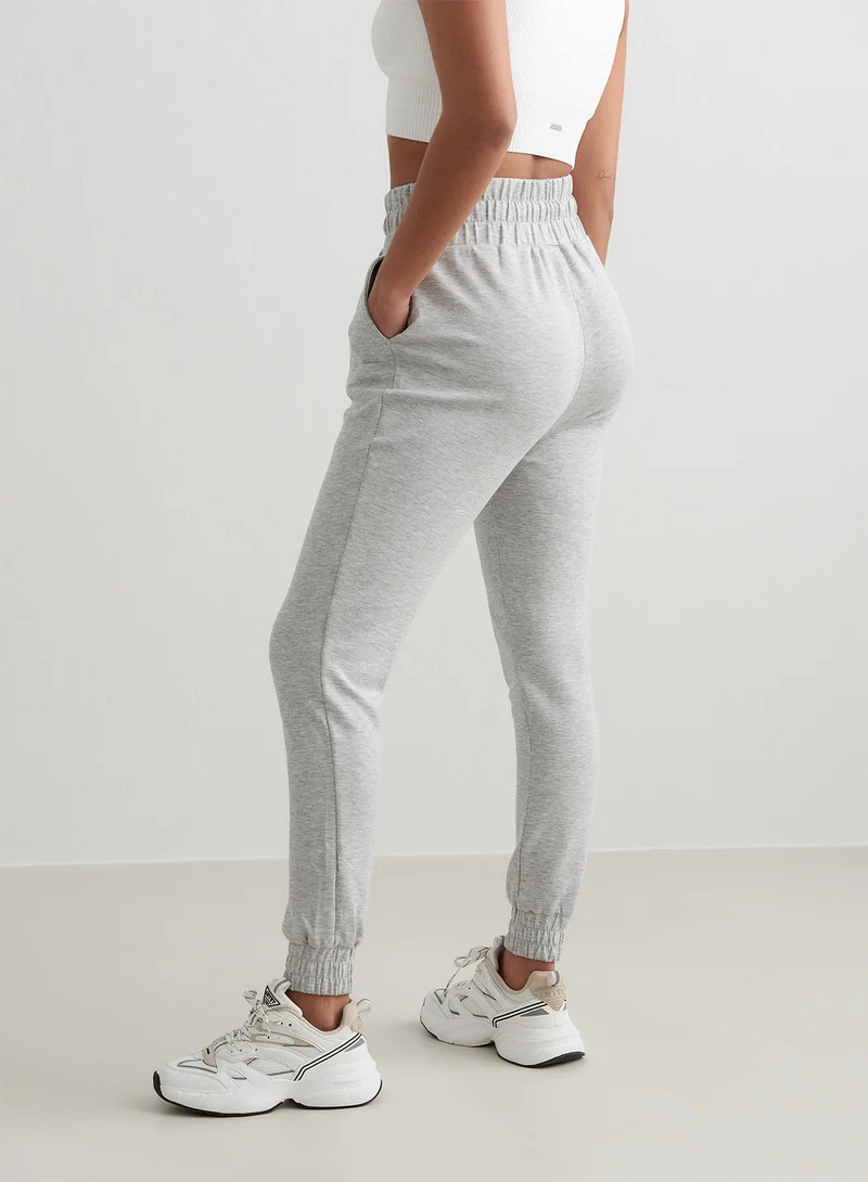 Shadow Grey Light Grey Melange Comfy Sweatpants