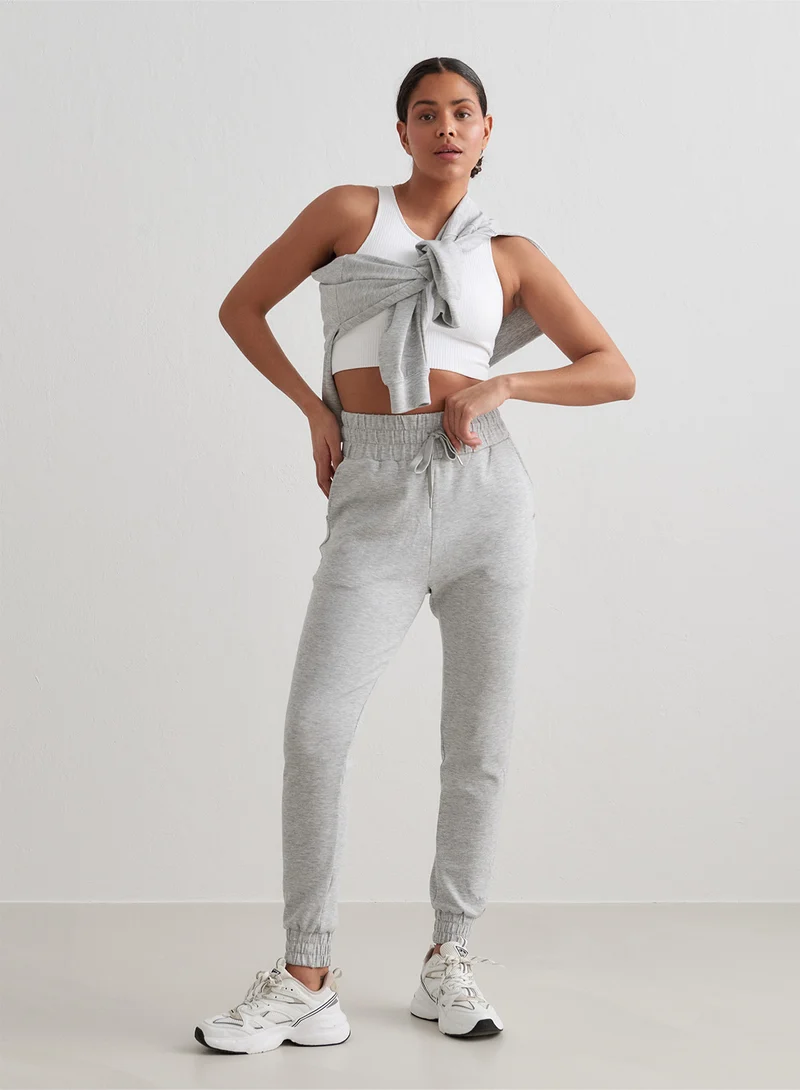 Shadow Grey Light Grey Melange Comfy Sweatpants