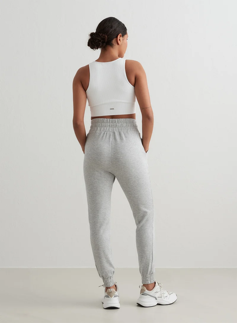 Shadow Grey Light Grey Melange Comfy Sweatpants