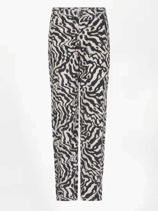 Spotted Straight Leg Jeans