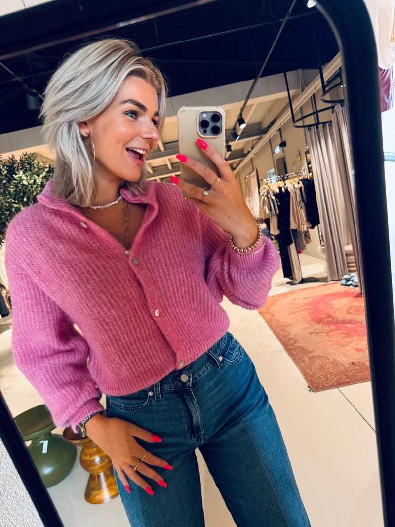 EAST19NH25 Gilet - Rose Bubble Chine
