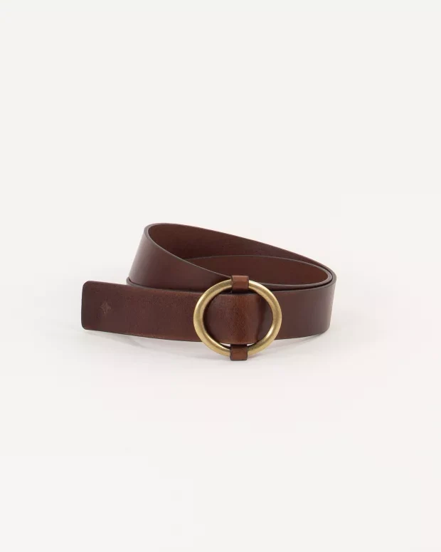 Tisao T Round buckle belt