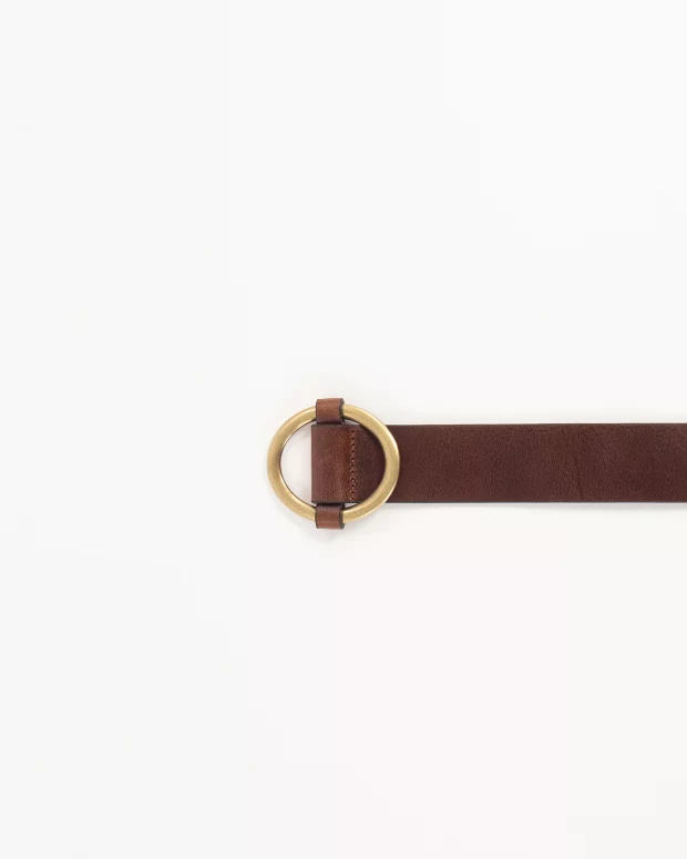 Tisao T Round buckle belt