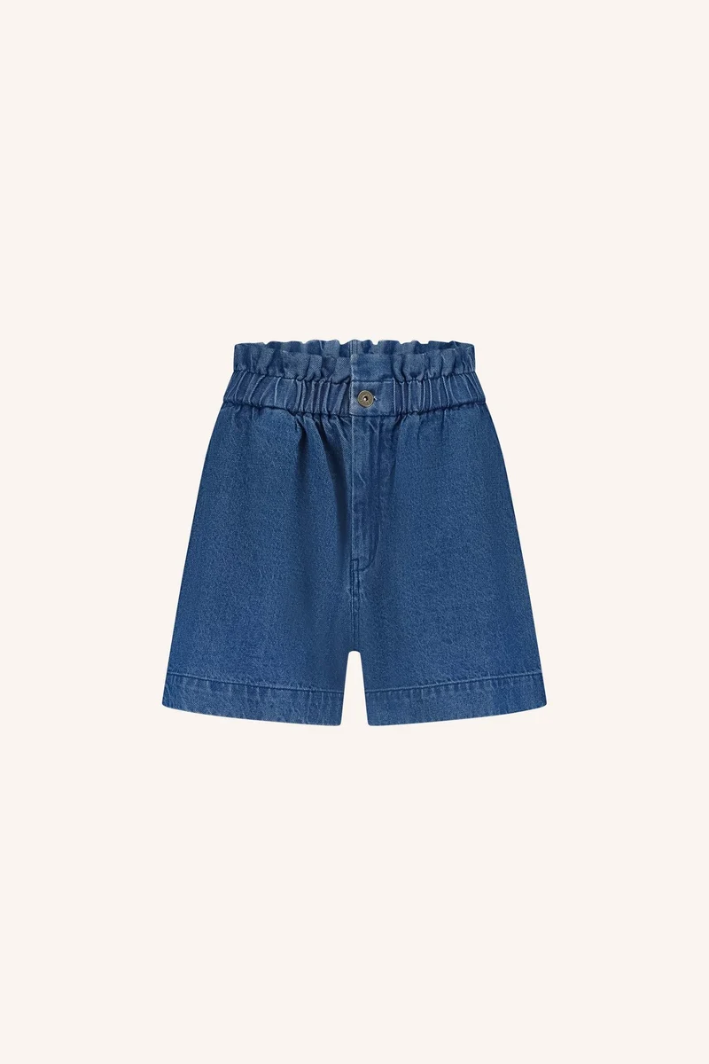 Leon denim short - Medium denim