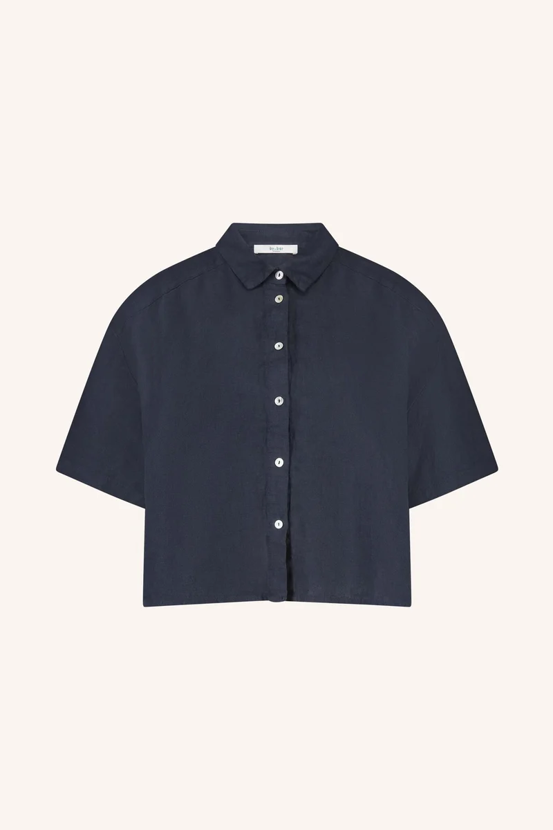 Mara linen blouse - Midnight