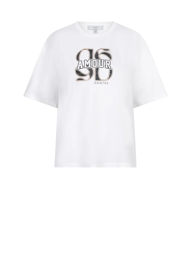 Riot monogram tee - Optic White