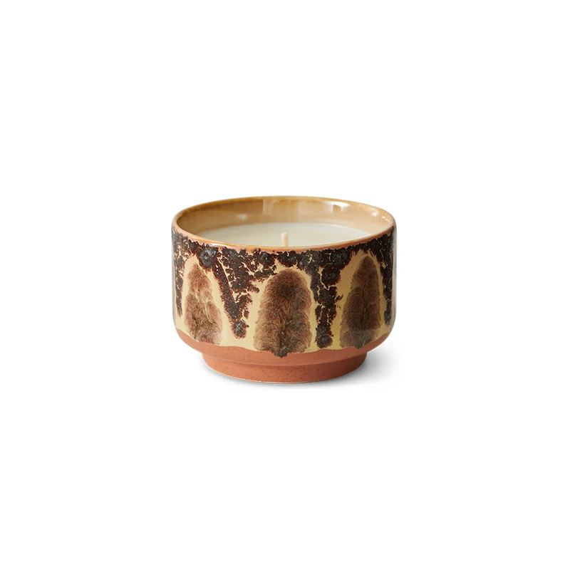 ACS0007 70s ceramics: small scented candle - Kyoto