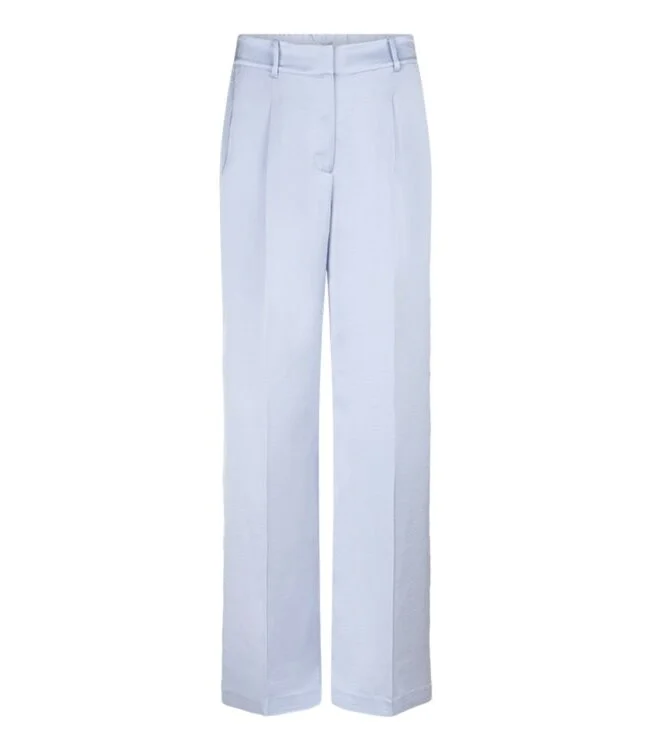 Jules satin smart pants - Cloud blue