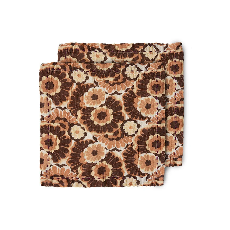 TOT4048 Cotton napkins, floral vintage, set of 2