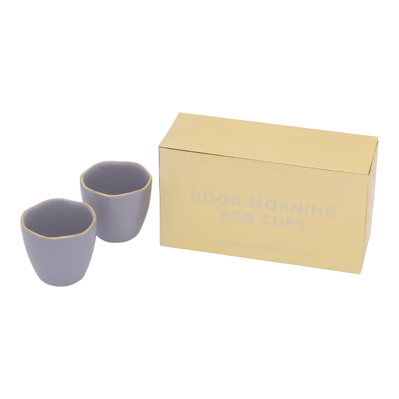 107780 Good Morning Egg Cups, set of 2, in giftpack - Lila