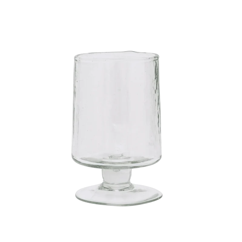 UNC Wine Glass Hammered Transparant