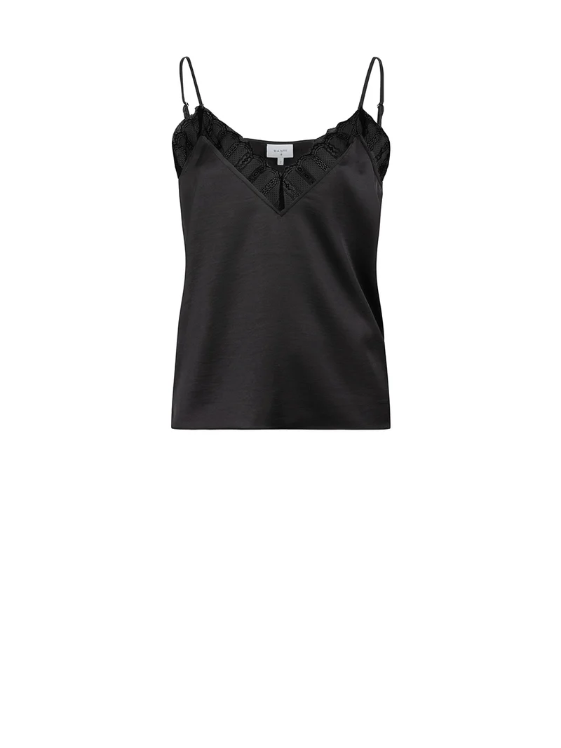 Ipso plain lace camisole - Raven