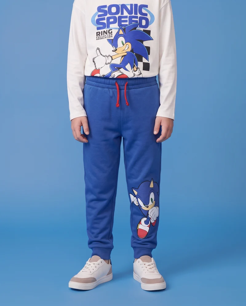 Jogger Sonic in cotone blu cobalto - Blu cobalto