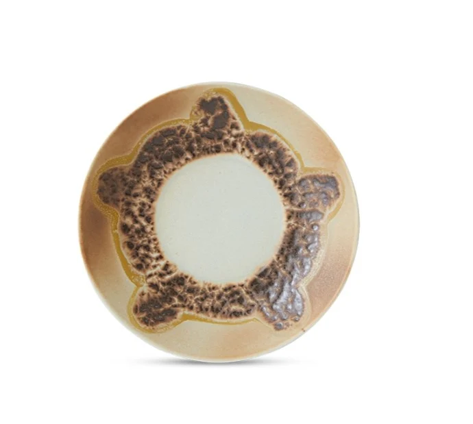 KST0066 70s ceramics: saucer rocky