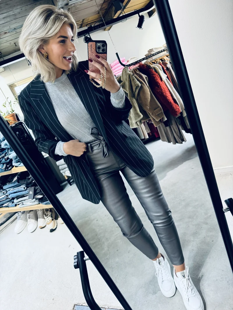 Francis Pants - Metallic Taupe