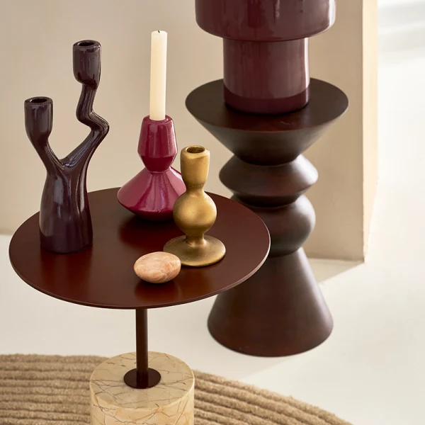 Urban Nature Culture candle holder Logan, tibetan red