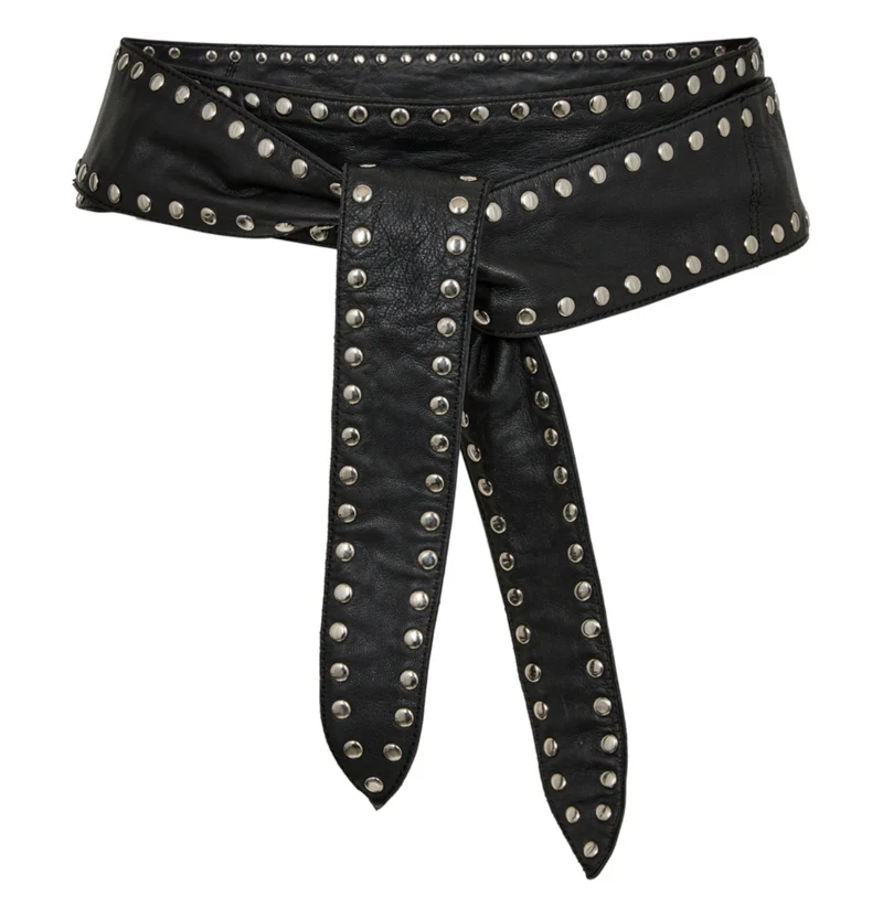 GeorgiaCC Leather Belt - Black
