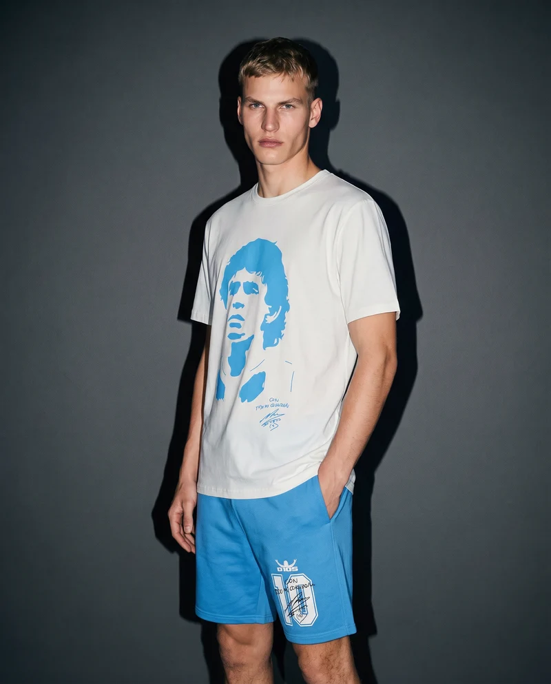 T-shirt D10S girocollo regular fit - Bianco