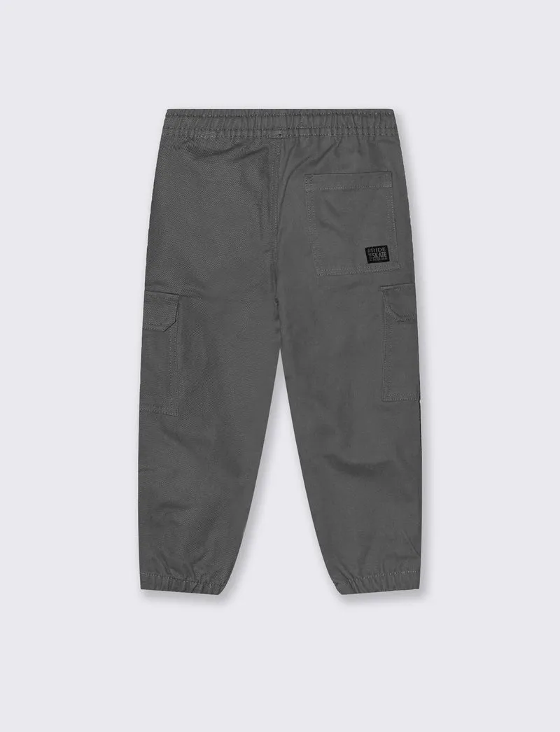 Pantaloni cargo in twill per il tempo libero - Verde militare