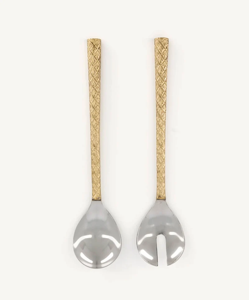 Chameli salad server set in giftbox