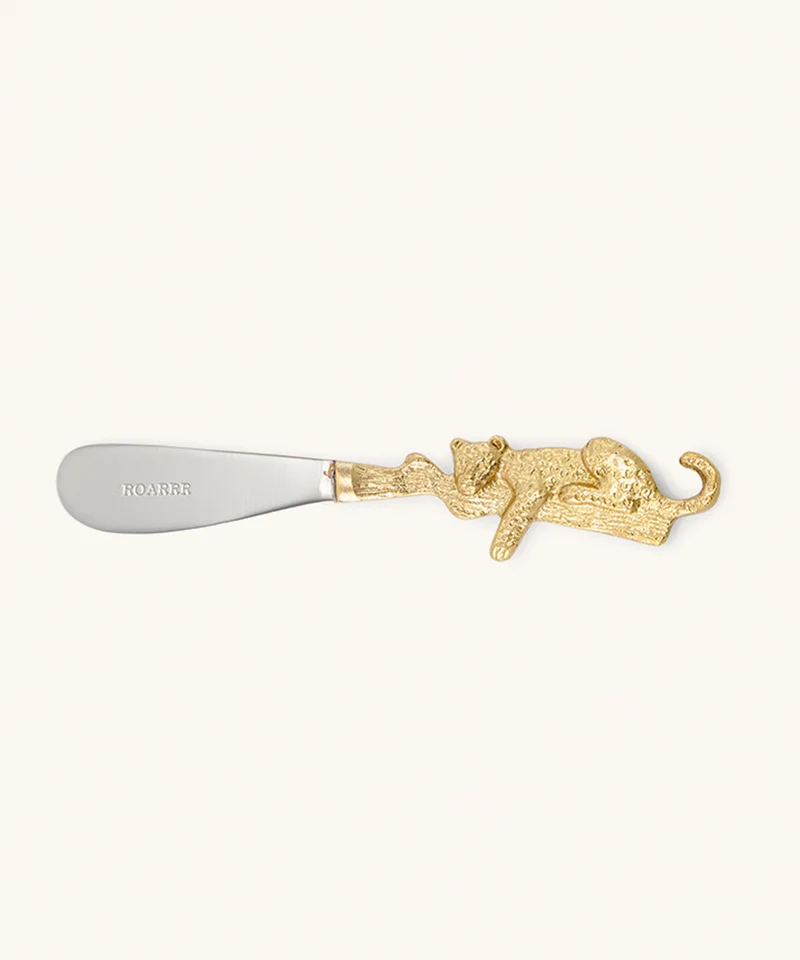 Jenna leopard butter knife