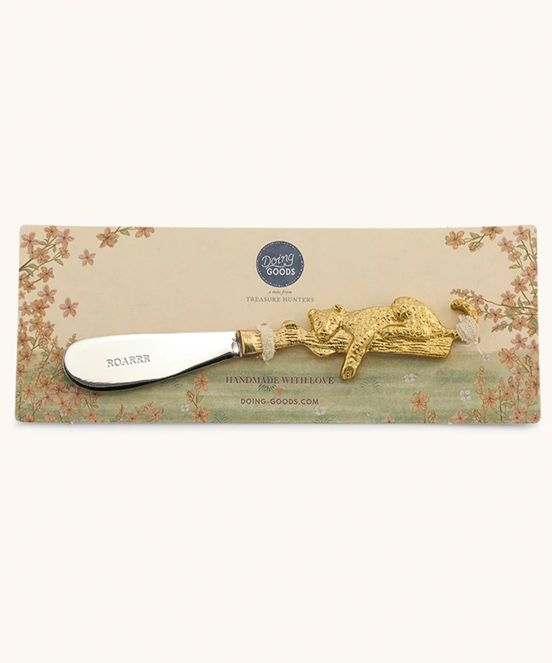 Jenna leopard butter knife
