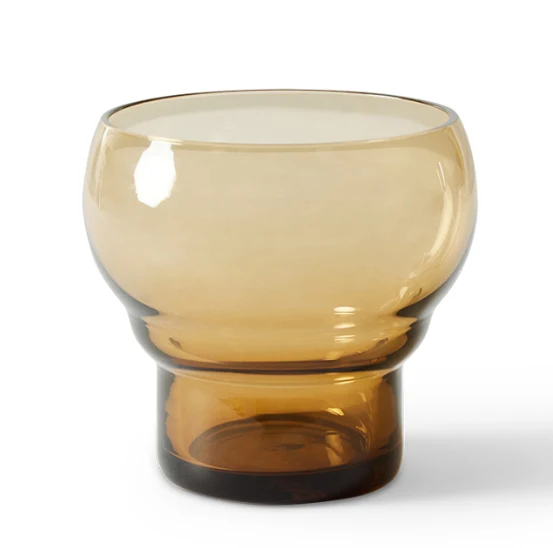 AGL4511 70s glassware: bulb glasses amber