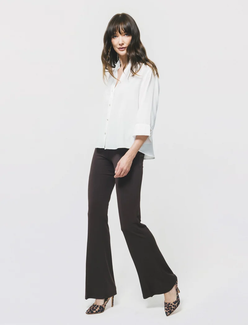Camicia Basica Maniche a 3/4 - Bianco latte