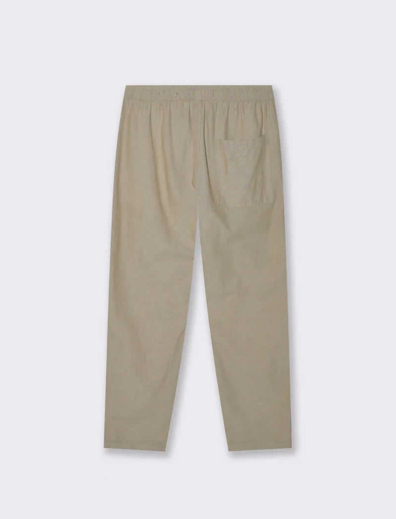 Pantaloni jogger in cotone melange - Verde salvia