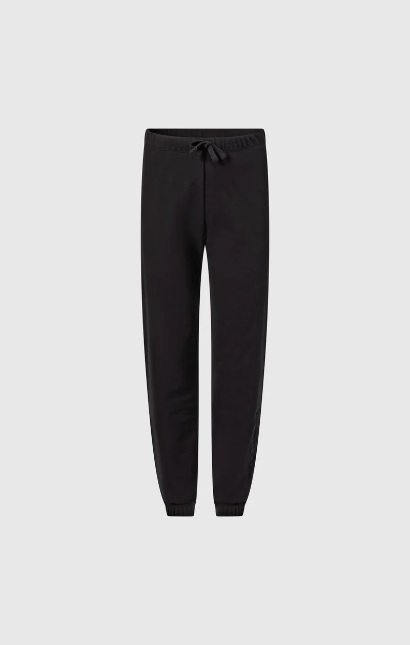 Girls’ Elastic Cuff Pants With Embroidered Logo