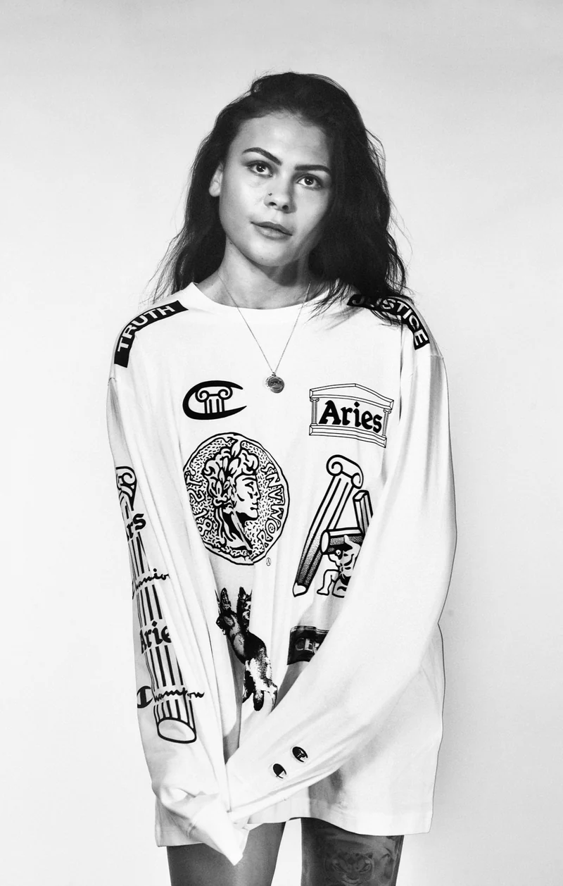 Unisex Graphic Long Sleeve T-Shirt Aries x Champion