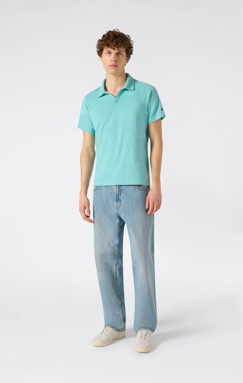 Men’s Towel Terry Polo Shirt