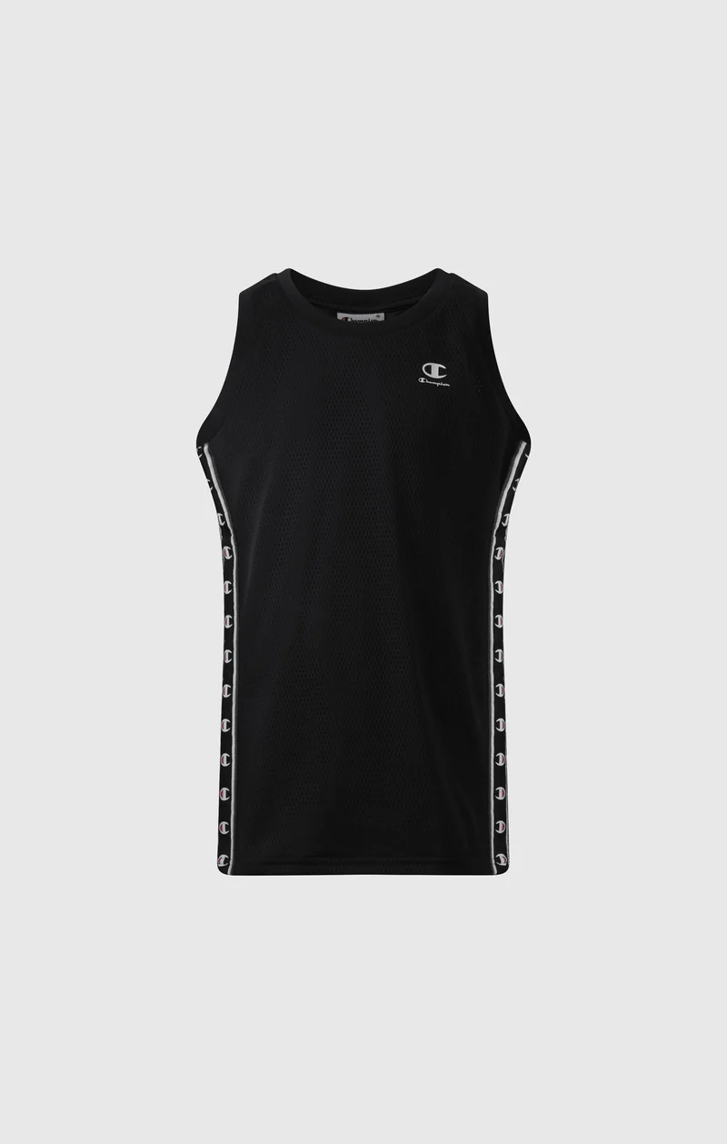 Boys’ Mesh Tank with Tape Logo