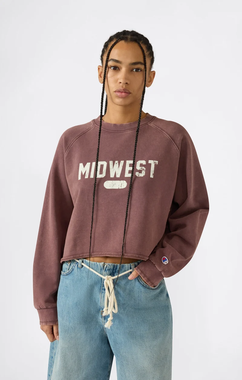 Women’s East West Cropped Crewneck Sweatshirt