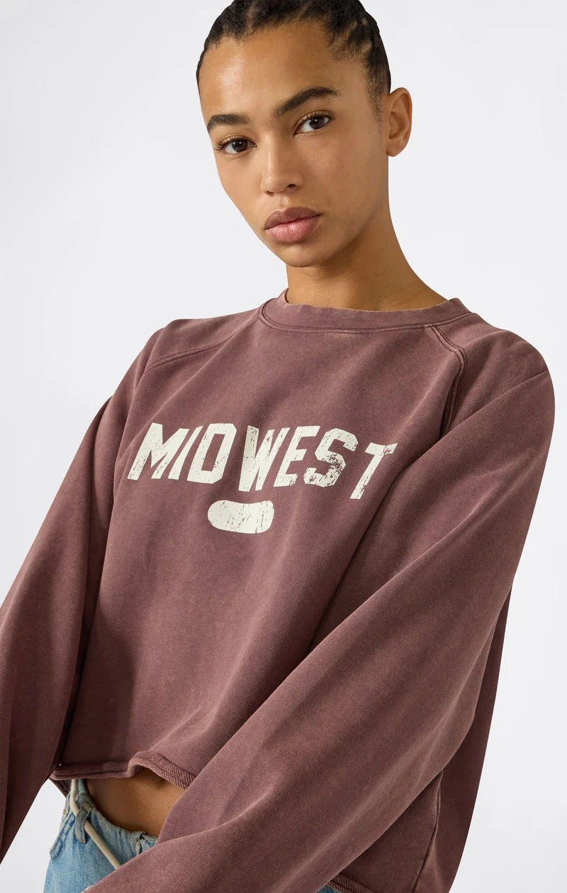 Women’s East West Cropped Crewneck Sweatshirt