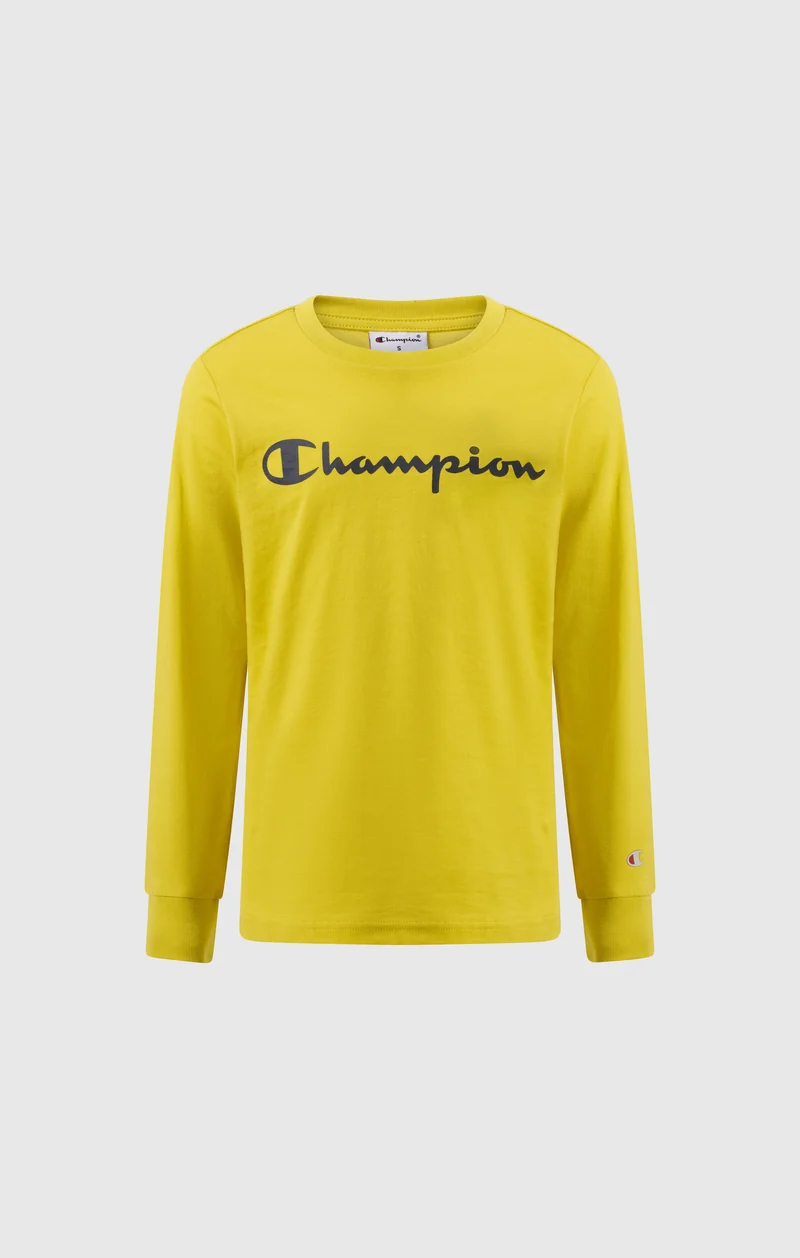 Boys' Long Sleeve T-Shirt Script Logo